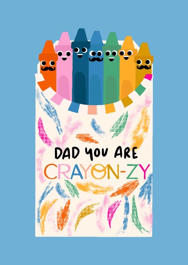 Cute Fathers Day Card - Crayons - From The Kids created by Duchess Plum