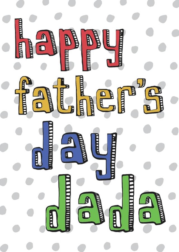 Happy Father's Day Dada Simple Card created by Becka Griffin