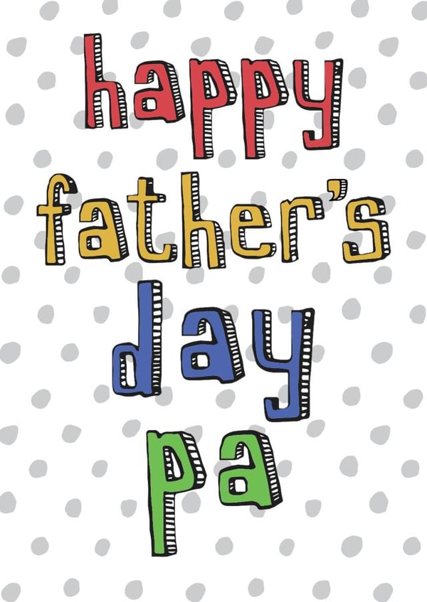Happy Father's Day Pa simple card created by Becka Griffin