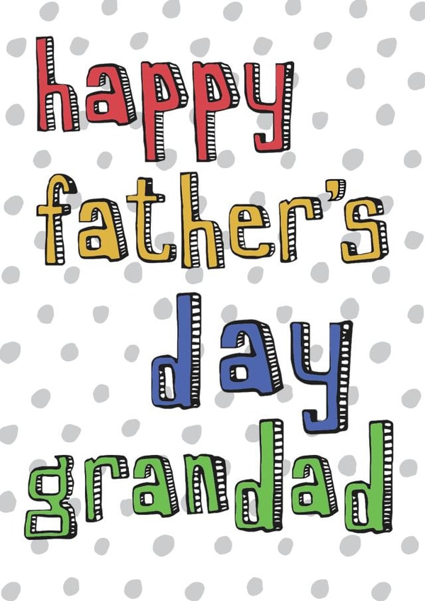 Happy Father's Day Grandad simple card created by Becka Griffin