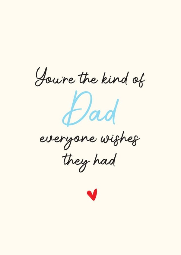 Classic Fathers Day Card - Heartfelt created by Artsy Gift Co