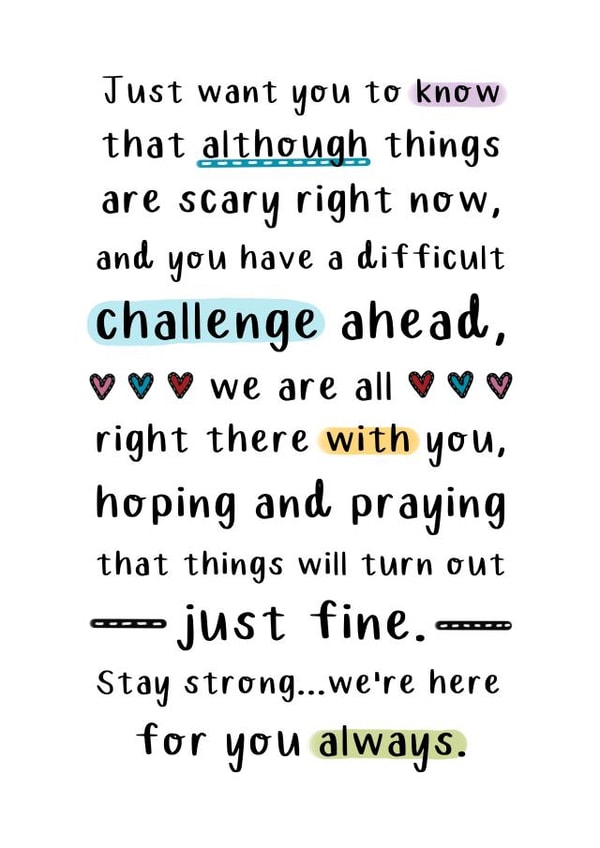 Heartfelt Thinking Of You Card - Challenge Ahead created by And You Can Quote Me