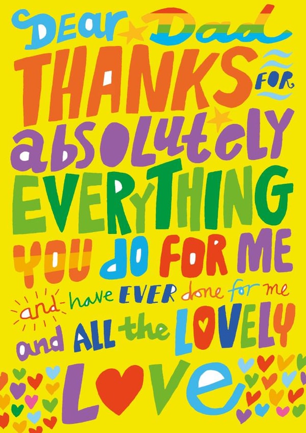 DEAR DAD / FATHER'S DAY created by Dave Sutton