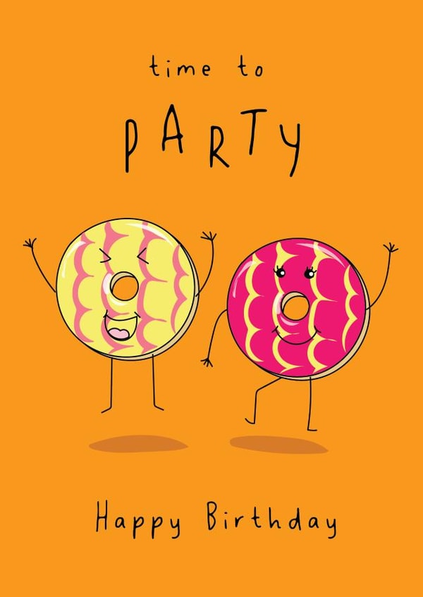 Time To Party - Party Ring Birthday Card created by @Laura Lonsdale Designs