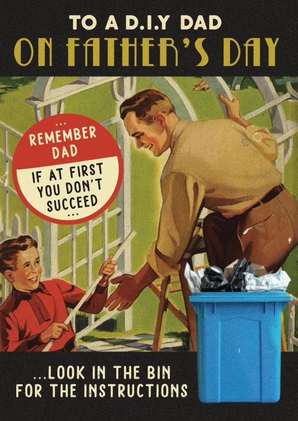 For a DIY mad DAD created by Liverpool Card Studio