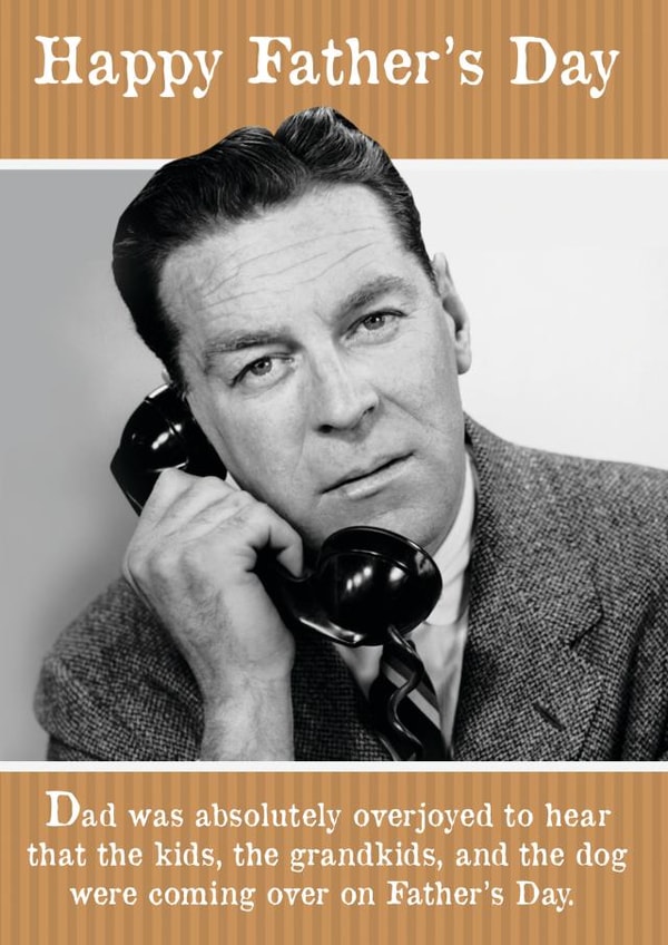 Dad Overjoyed created by Liverpool Card Studio