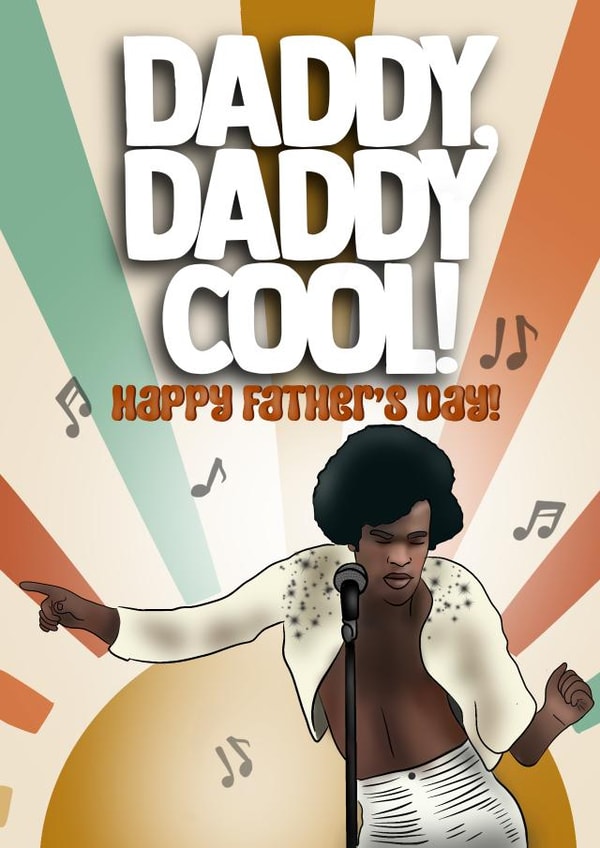 Funny Father’s Day Card - Boney M Bobby Farrell Dance - Daddy Cool created by I Draw Stuff