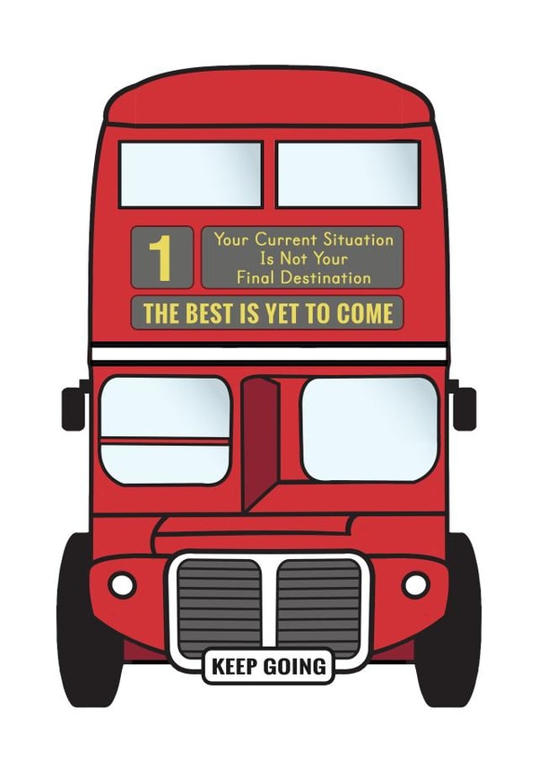 Keep Going Card - Positive Vibes For Student Card created by Of Life & Lemons Ltd.