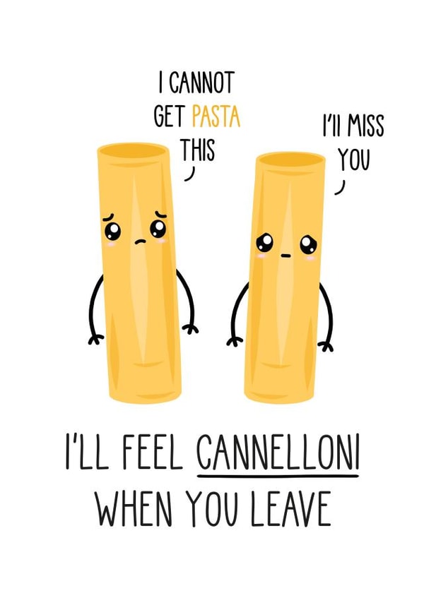 Cute pun based leaving card - travelling - new job created by Just Joy Designs