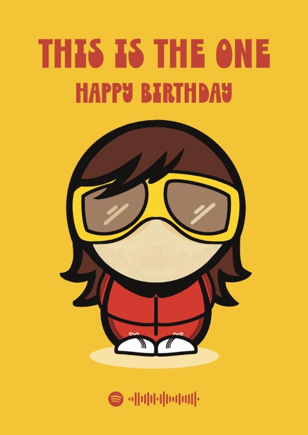 Ian Brown Stone Roses Birthday Card created by Choo Choo 