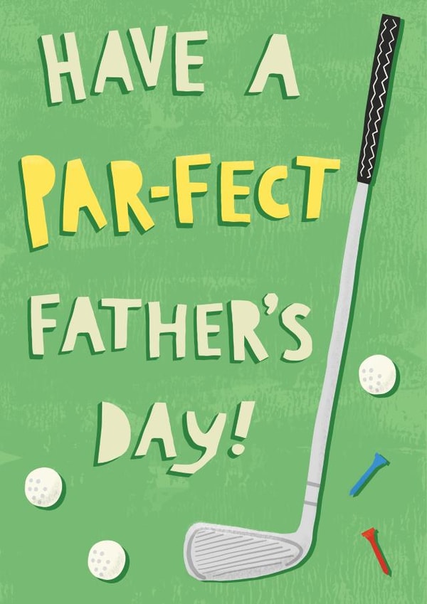 Fun Father's Day Card for Golf Fan - Just Par-fect! created by Sarah-Anne Brown
