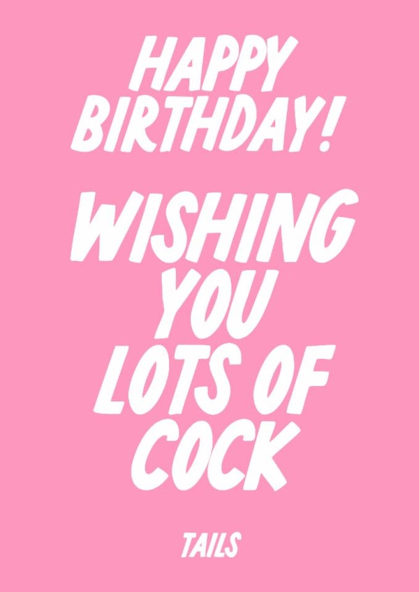 Rude Birthday Card - For Her - Wishing You Cocktails created by The Marmalade Cat