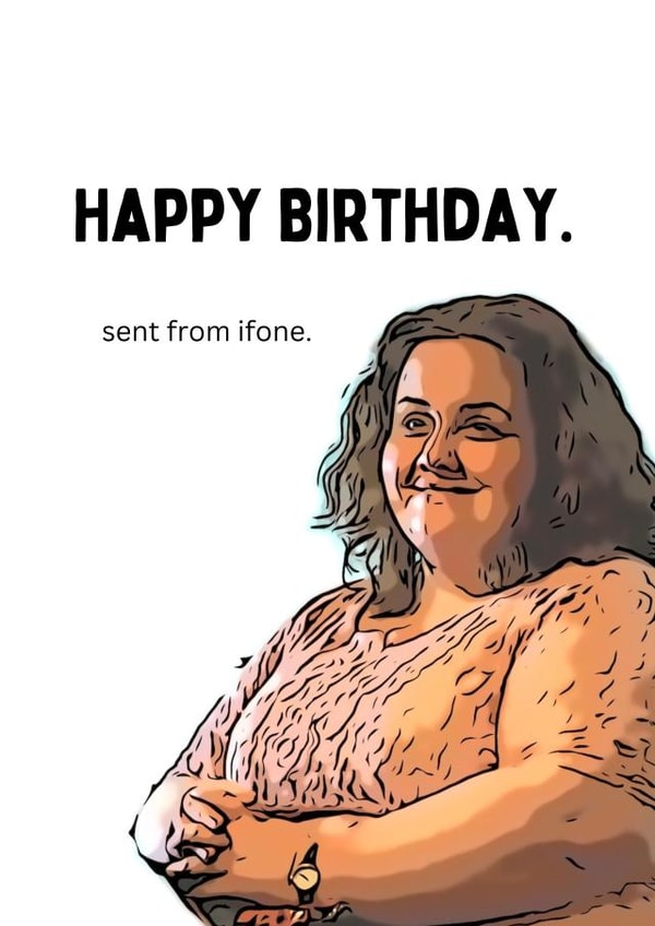 Happy Birthday, Baby Reindeer card. created by Josh Andy