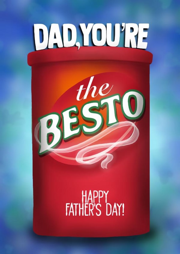 Funny Father’s Day Card - Gravy - Dad You’re The Besto created by I Draw Stuff 