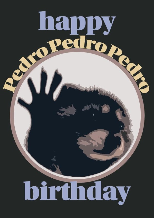Pedro happy birthday created by Juan Gea