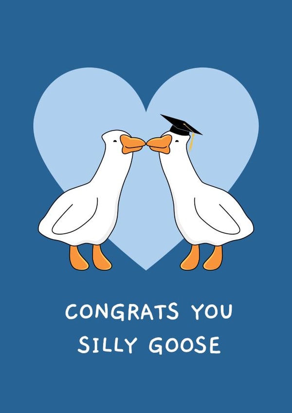 Funny Graduation Card - Silly Goose created by Sundiva Designs