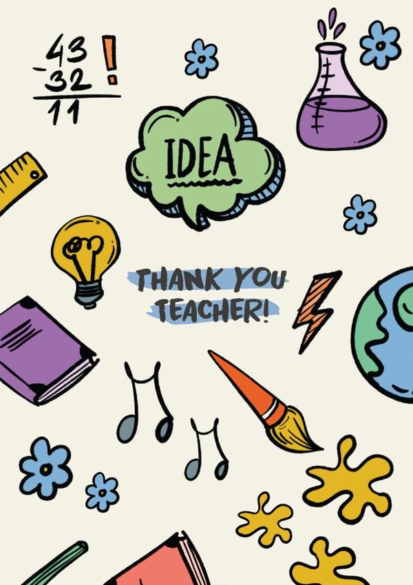 Thank you teacher! created by Jamie Lindsay