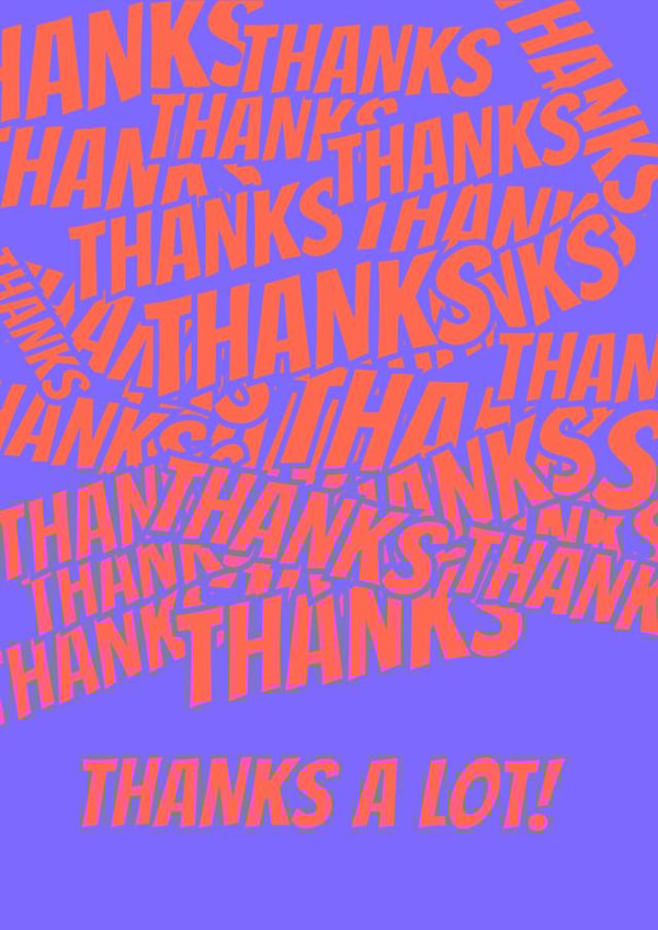 Thank You Card - Thanks A Lot created by Paperlink and Meraki Greeting Cards