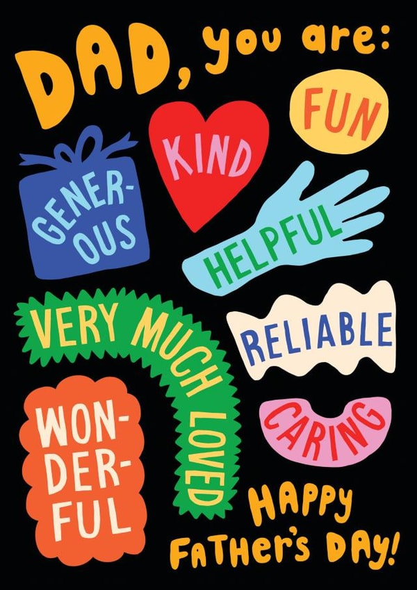Bright Father's Day card for a Dad who is everything and more! created by Sarah-Anne Brown