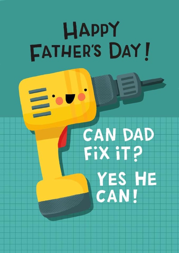 Cute DIY Card for Father’s Day - Dad Can Fix It created by Nicola Watson