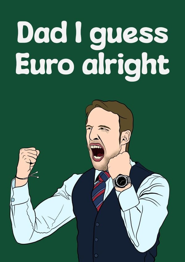 Funny Father’s Day Card - Football - Dad You’re Alright created by Doublea