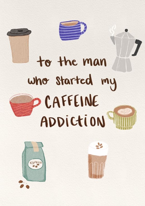 Funny Father’s Day Coffee Card created by Summer Sole