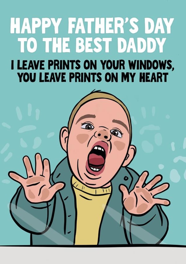 Funny Father's Day Card - From The Kids - Window Prints created by Woody's Design