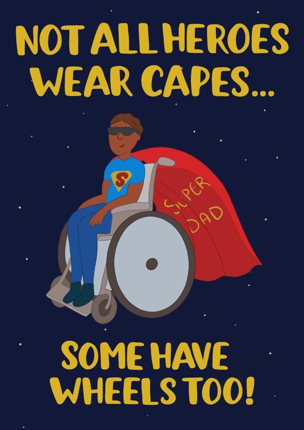 Heartfelt Father’s Day Card - For Wheelchair Using Dad created by Doris Dishcloth