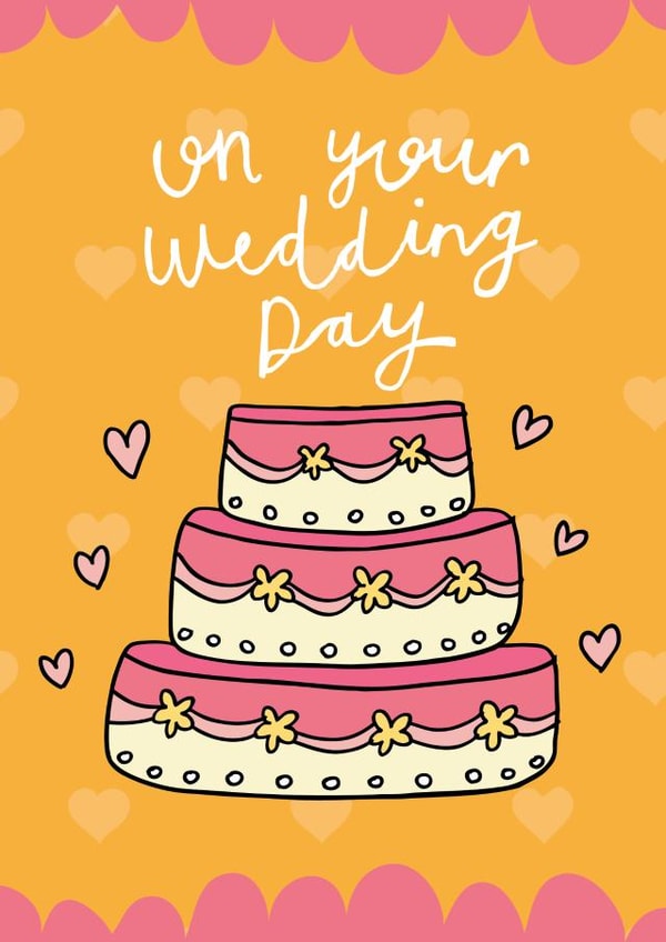 Wedding Day Cake created by Dottypink Designs