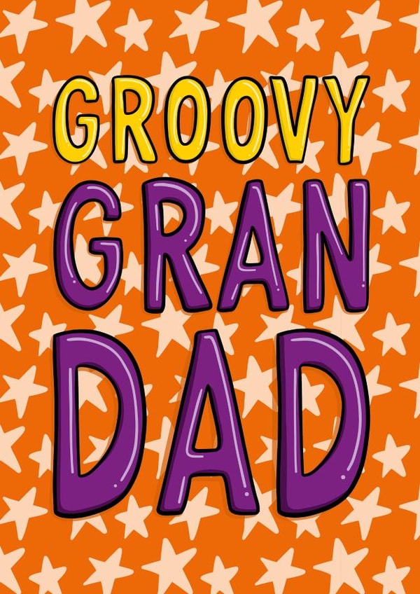 Cute Birthday Card - For Grandpa - Groovy created by TeePee Creations
