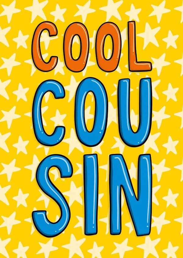 Modern Birthday Card - For Cousin created by TeePee Creations