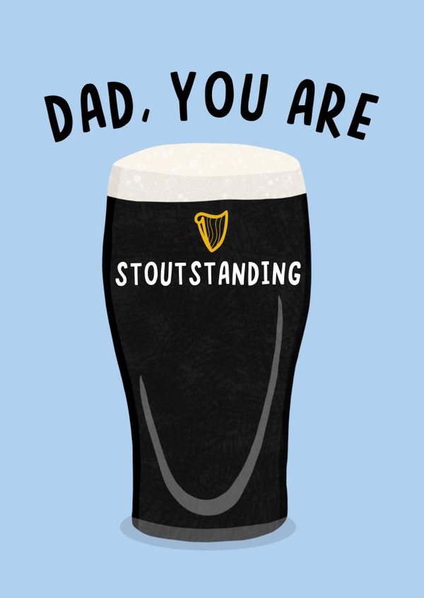 Stout-standing Dad Birthday Card created by Amelia Ellwood