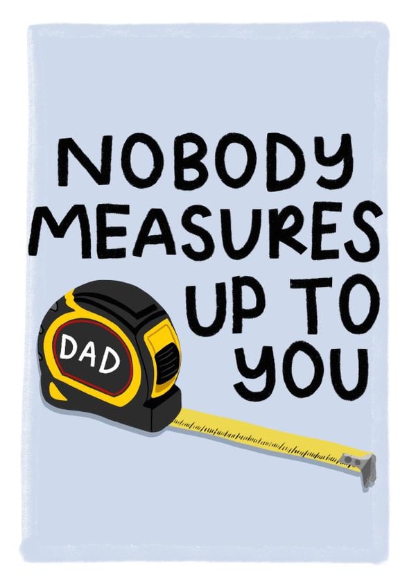 Funny Measuring Tape Father's Day Card For Handy Dad created by @TheCardEdit