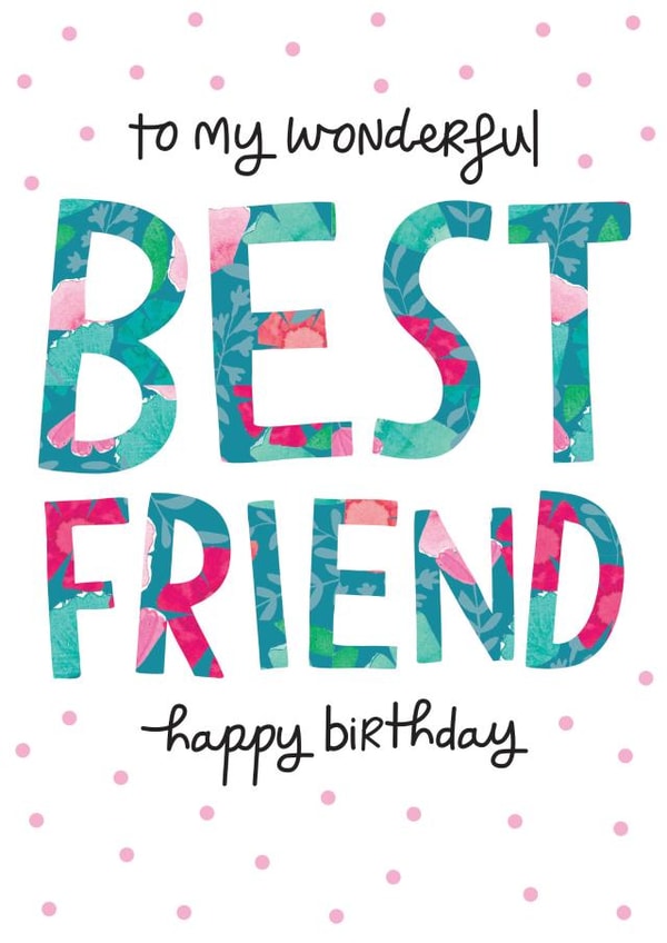 Classic Birthday Card - For Best Friend created by The Boy and the Bear