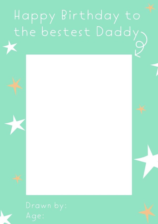 Send this gorgeous card from your little one to their Daddy created by Aimee Banton