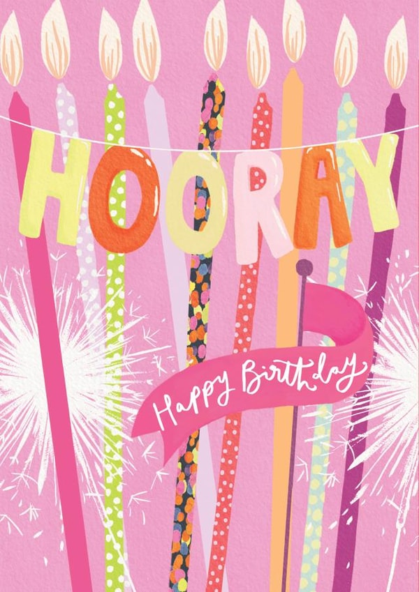 Classic Birthday Card - For Her - Birthday Candles created by Louise Tiler
