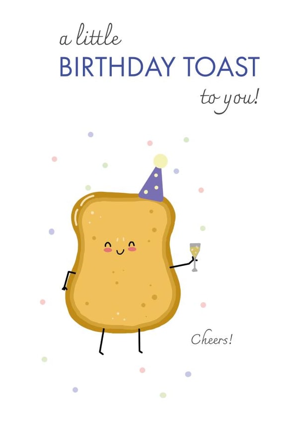 Cheers! Celebrate your loved ones Birthday with a little toast to them created by Designs by Elena