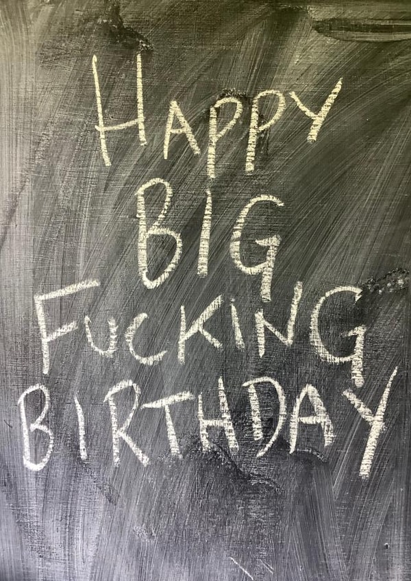 Funny Birthday Card - Big Birthday - Milestone created by Hot Balloon Art