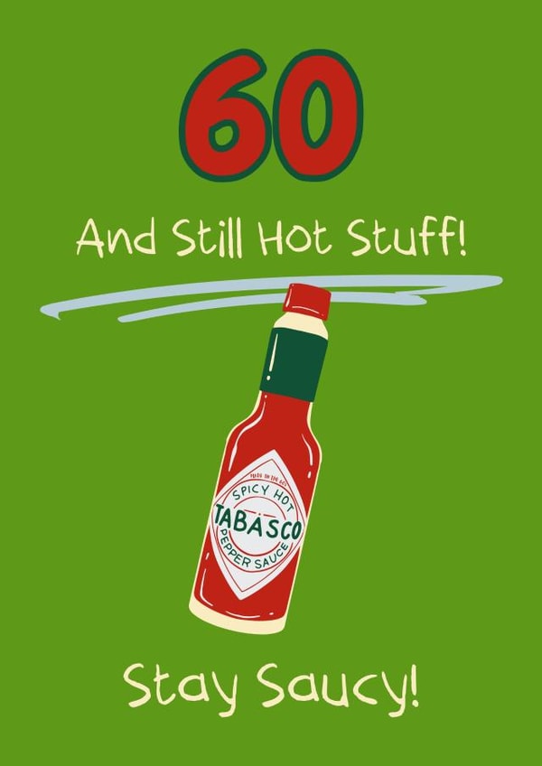 A spicy card for those sexy 60-year-olds who are still turning heads! Phwoar! created by Eamonndo Designs