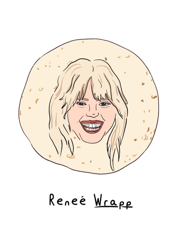 Funny punny card for the Reneé Rapp lover in your life created by Daniel Hills