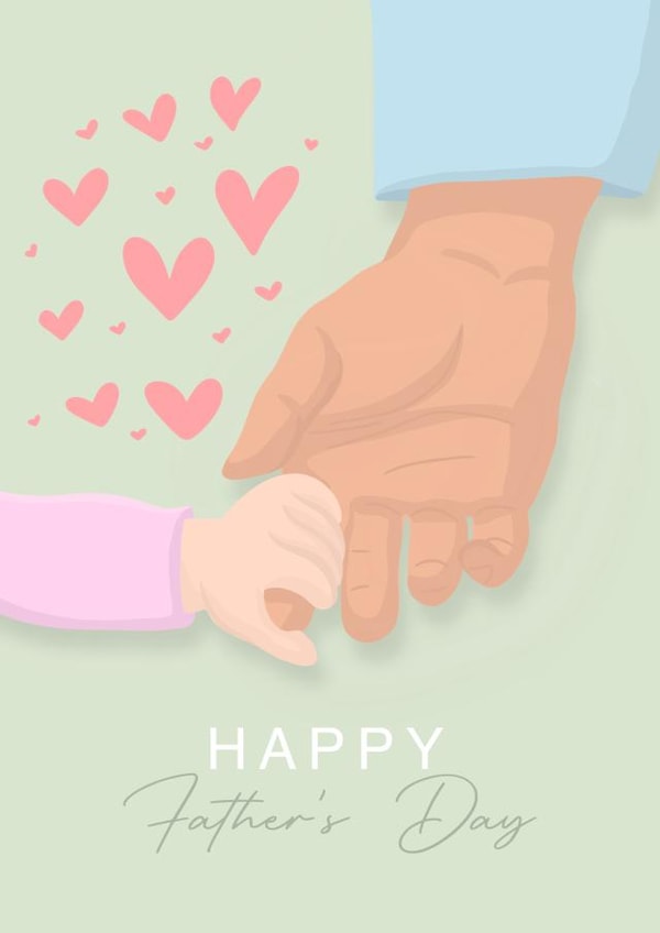 Cute Father’s Day card from his baby created by TAmber Graphics