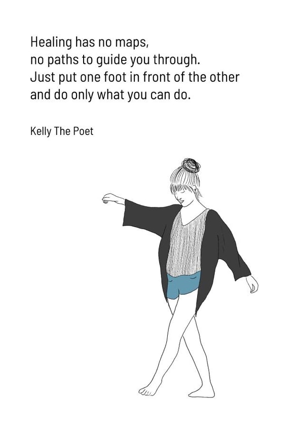 Healing Has No Maps by Kelly The Poet created by Kelly The Poet