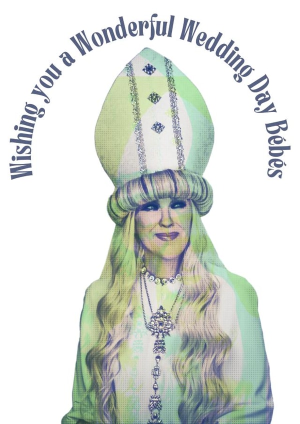 Schitt's Creek Inspired Moira Rose Wedding Card created by Pier 34 Interiors