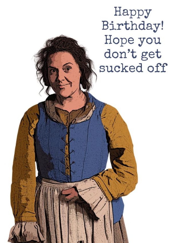 BBC Ghosts Inspired Mary Sucked Off Card created by Pier 34 Interiors