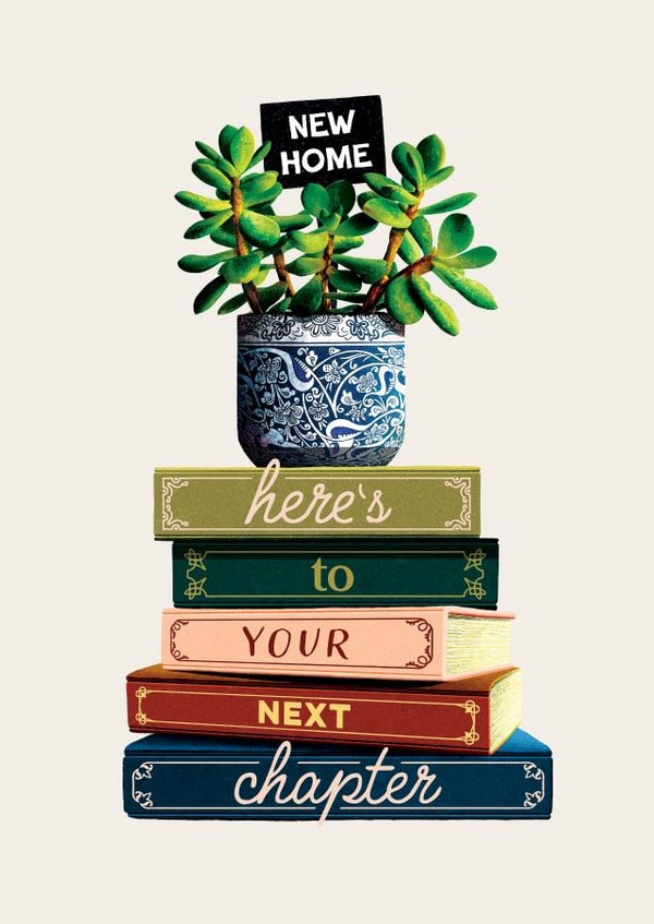 Pretty and Arty New Home Card - To Your Next Chapter! created by Folio | Ian Owen
