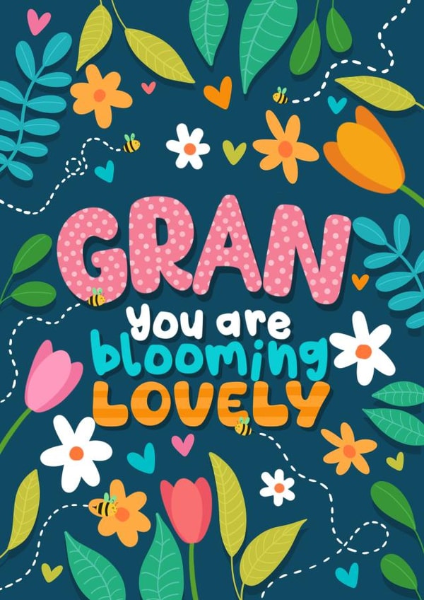 Pretty Birthday Card - For Gran - Blooming Lovely created by Sophie Larsson