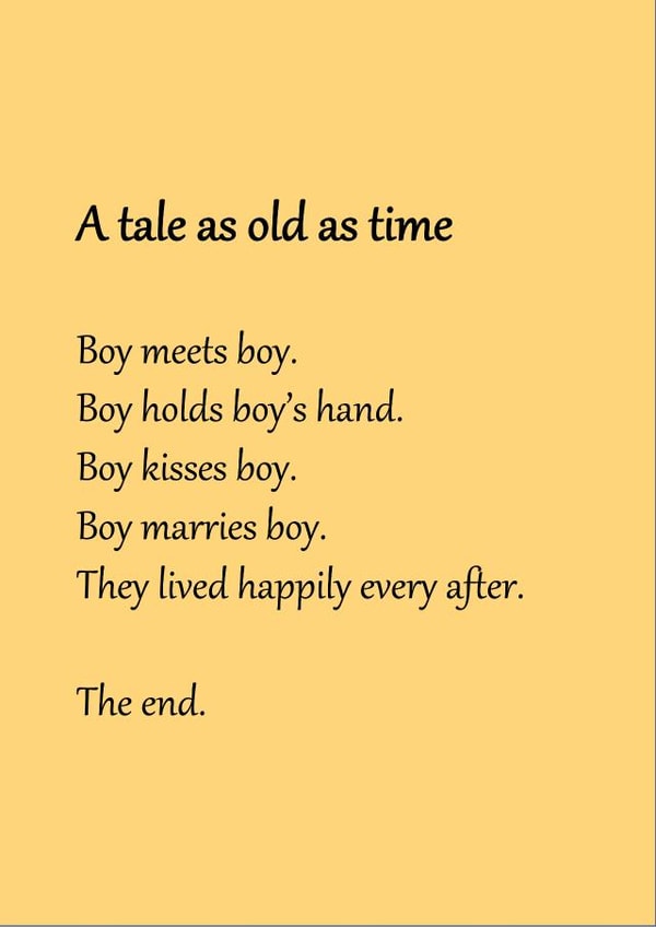 Cute wedding card for gay/LGBT marriage created by Spuggly Cards