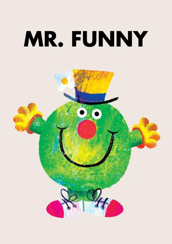 Cute Father's Day Card - Mr. Funny - Mr Men created by Mr. Men