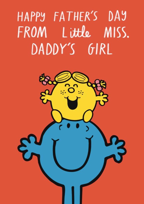 Cute Father's Day Card - Mr.Men - From Little Miss Daddy's Girl created by Mr. Men