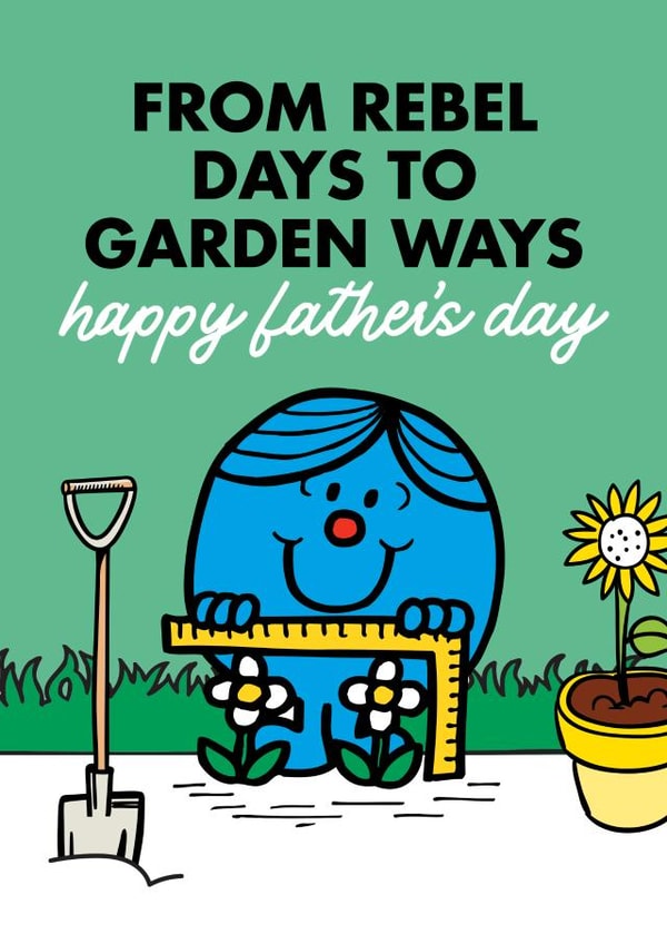 Funny Father’s Day Card - Mr Men - Dad the Gardener created by Mr. Men
